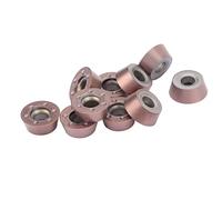 Spacnana Insertos de Carburo, Insertos de Torneado Indexables Redondos, Herramientas de Fresado Duraderas con Revestimiento de Bronce para Mecanizado de Acero, Fáciles de Instalar con 12 Mm de