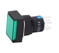 Spacnana Interruptor de Botón Momentáneo Interruptor de Botón de Fácil Operación DC AC 12 V para Motores, Máquinas Herramientas, Electrodomésticos y Equipos de Telecomunicaciones