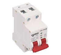 Spacnana Interruptor de Circuito DC, Aislador 2P 32A 1000V para Solar, Viaje Magnet, Interruptor de Desconexión de DIN Rail DC