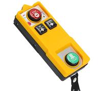 Spacnana Interruptor de Control Remoto de la Grúa Inalámbrica, Panel de Interruptor de Llave 2 Impermeable para Varias Grúas, Fácil Control, Utilidad Ancha, de 2 Piezas, Carcasa Resistente, (DC 24V)