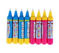 Spacnana Juego de 8 Bolígrafos para Dibujar con Agua para Niños, Bolígrafos Mágicos Reutilizables para Pintura Al Agua sin Diseño de Tapa, Juguetes de Aprendizaje Portátiles para Edades
