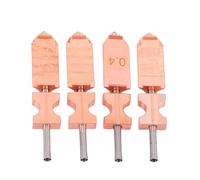 Spacnana Juego de Boquillas Hotend, 4 Boquillas Desmontables Rápidas de Acero Endurecido 0,25/0,4/0,6/0,8 Mm Hotend de Metal con Disipador de Calor Bloque de Cobre para Impresora 3D