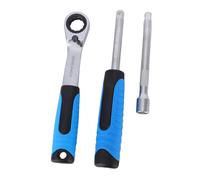 Spacnana Juego de Dados de Trinquete, Dados de Paso de 12 Puntos con Accionamiento de 1/4 de Pulgada de 4,5 a 13 Mm con Llave de Trinquete Reversible y 10 Puntas, para Reparación de