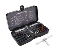 Spacnana Juego de Destornilladores de Trinquete Magnético 40 en 1, Herramienta de Reparación de Precisión de Trinquete de 58 Dientes con Desmontable, Destornillador Pequeño para