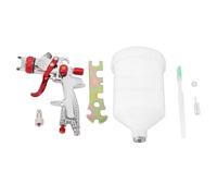 Spacnana Juego de Herramientas de Pulverización de Aire con Alimentación por Gravedad, 500ml, Boquilla de 1,3mm para Pintura Automotriz, Capa Transparente, Retoque de Capa Superior