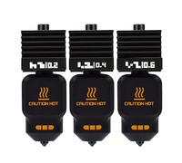 Spacnana Juego de Hotend, 3 Piezas 0,2 0,4 0,6 Mm Boquilla de Acero Endurecido Hotend con Cubierta de Silicona para Impresora 3D H2D H2S A1 A1 Mini