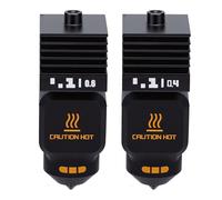 Spacnana Juego de Hotend, Boquilla de Acero Endurecido de 0,2 0,4 0,6 0,8 Mm, Rotura de Calor Totalmente Metálica, 932-1202 °F para Mini Impresora 3D H2D H2S A1 A1