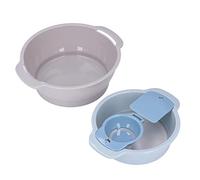 Spacnana Juego de Tamiz de Polen, Bandeja de Recorte Apilable de 4 Piezas con Tamiz de Malla, Bandeja de Recorte Ligera para Hornear en la Cocina