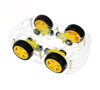 Spacnana Kit de Automóvil Robot Inteligente Acrílico Gran Experimento de Ciencia de la Placa del Código de Chasis Estable para Estudiantes