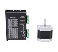 Spacnana Kit de Controlador de Motor Paso A Paso DM556, Motor A Híbrido de 2 Fases con Diseño Antiresonancia para Máquina de Grabado CNC Impresora 3D, Alta Subdivisión 128 Micropasos, Conducción 5,6 A