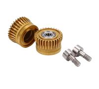 Spacnana Kit de Engranajes de Extrusora de Acero Endurecido con Doble Rodamiento Recubierto de DLC para Impresoras 3D K1 K1C K1 Maximum Ender 3 V3 Plus Tratado Térmicamente 55 HRC Diseño Inoxidable