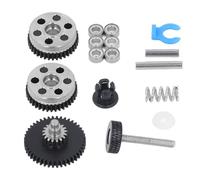 Spacnana Kit de Engranajes Extrusores de Impresora 3D, Kit de Extrusor de Doble Engranaje de Acero Endurecido con Alta Precisión para el Procesamiento de Metal de Caucho