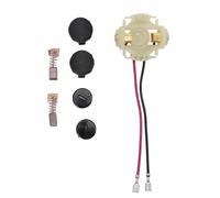 Spacnana Kit de Portaescobillas de Carbón, Dos Escobillas de Carbón, 1 Soporte, Dos Tapas, 2 Cubiertas de Tapa, Piezas de Repuesto, Componentes de Cepillo de Larga Duración para