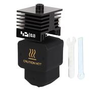 Spacnana Kit Hotend de Boquilla de Acero Endurecido, Reemplazo de Cabezal de Impresión Ensamblado, con Garganta Completamente Metálica y Boquilla de 0,4 Mm para Impresión 3D PLA ABS PETG (0,8 mm)