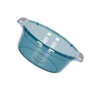 Spacnana Lavabo de Plástico con Asas Resistentes para Uso Multiusos en Cocina, Lavandería y Baño (Medio)