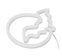 Spacnana Letrero de Neón LED Luna y Murciélago, Luz de PVC Alimentada por USB para Fiestas, Decoración Colorida para Bodas y Celebraciones de Despedida de Soltera