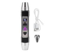 Spacnana Linterna de Evaluación de Jade, Fuente de Luz Dual, Luz LED Recargable por USB para Bolígrafo de Identificación de Gemas, 360 Lm, 5 W, para Joyería Jade