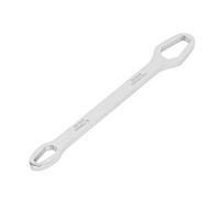 Spacnana Llave Universal de Doble Extremo, Herramienta de Reparación de Acero de 8 Mm T 270 Mm L, Espejo Engrosado Cromado, Llave Manual que Ahorra Mano de Obra para Reparación de Plomería, de
