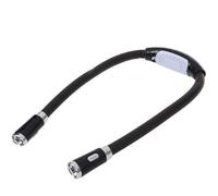 Spacnana Luz de Libro de Tejido de Tejido Luz de Libro de Cuello LED, Lámpara de Lectura de Tejido de Tejido de Color LED de Cuello LED Ajustable Ajustable, Luces de Lectura, Luces de