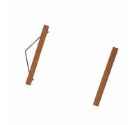 Spacnana Marco de Fotos de Aserrín Magnético Colgador Magnético para Carteles Colgador para Obras de Arte Juego de 4 Tiras de Madera con Imanes Integrados para Carteles, (21cm)
