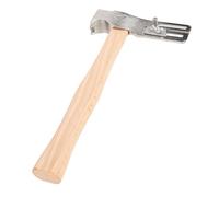 Spacnana Martillo Magnético para Techos, Hacha Profesional Multifuncional para Techos con Mango de Madera Maciza y Garra de Clavo para Reparación de Tejas de Construcción de