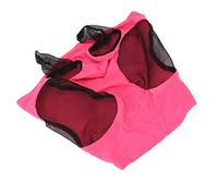 Spacnana Máscara contra Moscas de Caballo con Orejas y Nariz Larga, Protección UV, Máscara contra Moscas de Malla Transpirable para Caballos, Ponis, Montar en Pastos de Mazorca árabe (Rosa roja)