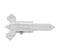 Spacnana Medidor de Garganta de Filete, Medidor de Soldadura Manual de Acero Inoxidable, para Medir Refuerzo de Costura, ángulos de 60°-90°, Ideal para Inspección de Soldadura
