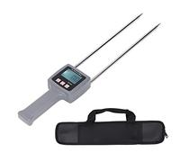 Spacnana Medidor de Humedad de Heno, Pantalla LCD Digital Handheld Probador de Humedad Portátil con Compensación de Humedad de la Temperatura, por Pasto y Cría de Animales de Hierba