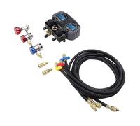 Spacnana Medidor Digital de Colector único para HVAC con Pantalla TFT LCD, Válvula de Bola de Grado Industrial y Rango de Presión de 6000 Kpa para Recuperación de Pruebas de Diagnóstico de Carga de