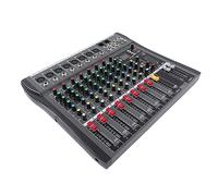 Spacnana Mezclador de Sonido Profesional de 8 Canales, Interfaz USB con Chasis de Acero ABS, Alimentación Fantasma de 48 V para Estudio de DJ y Producción Musical