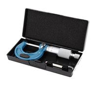 Spacnana Micrómetro 0-25mm, Escala Láser Acero Al Carbono Bloqueo | Calibrador de precisión, mecanismo de bloqueo de trinquete, graduación de 0,01 mm, caras de contacto endurecidas, medición