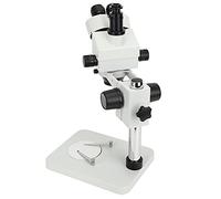 Spacnana Microscopio Trinocular, Microscopio Estereoscópico de Aumento Ajustable de 7X a 45X con Cabezal Giratorio de 45 Grados y Distancia de Trabajo de 100 Mm para Observación de Mantenimiento de