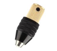 Spacnana Mini Portabrocas sin Llave, Accesorio de Herramienta Rotativa de Apriete Manual de 0,3-3,4mm con Varilla de Conexión de Latón para Minitaladro Eléctrico (Apertura 2,35 mm)