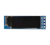 Spacnana Módulo de Pantalla OLED de 0,91 Pulgadas, Interfaz IIC, Pantalla OLED Compacta con Resolución de 128x32 para Proyectos de Bricolaje (Blue)