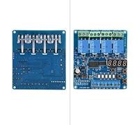 Spacnana Módulo de relé de Tiempo Multifunción, Controlador de Retardo de 8-36 V, relé Optoacoplador de 4 Canales para Aplicaciones de Automatización