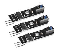 Spacnana Módulo de Sensor de Seguimiento Infrarrojo de 3 Piezas, Sensor de Reflexión Infrarroja TCRT5000 con Salida Digital, para Detección de Líneas Blancas y Negras en Automóviles