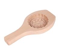 Spacnana Molde de Madera para Pastel de Luna, Molde para Repostería, para Hornear con Hermoso Patrón de Flores para Pasteles y Pasteles de Luna DIY (No 06)