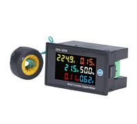 Spacnana Monitor de Energía ABS Medidor de Potencia Digital CA 40 a 300 V Medidor de Corriente de Voltaje Monofásico Pantalla LCD Probador PF de Frecuencia de Energía para Uso en Panel Doméstico