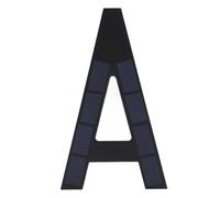 Spacnana Número de Casa con Luz Solar Número de Dirección Iluminado por LED Letra A de 9 Pulgadas con Detección Automática de Luz Diseño A Prueba de Agua para el Hogar, Hotel, Tienda,