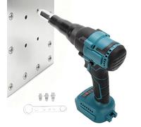 Spacnana Pistola Remachadora Inalámbrica, Motor sin Escobillas, Herramienta Remachadora de Batería de 18 V, Fijación Automática, Luz LED de Alto par, con Sección Central (Maquina Desnuda)