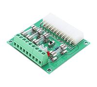 Spacnana Placa Adaptadora de Corriente ATX Placa de Alimentación ATX Módulo de Fuente de Alimentación con Entrada de 20 Pines y 24 Pines e Interruptor de Palanca para Salida de 3,3 V,