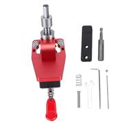 Spacnana Plantilla de Bisagra de 35 Mm, Plantilla de Taladro de Bisagra de Puerta de Gabinete de Aleación de Aluminio con Placa de Prensa Ajustable, para Proyectos de Carpintería