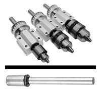 Spacnana Portabrocas Cónico Morse, Adaptador de Acero Al Carbono, Herramienta de Precisión B10 B12 B16 para Equipos Industriales (Biela portabrocas (tipo B16))