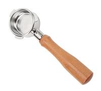 Spacnana Portafiltro sin Fondo de Acero Inoxidable de 54 Mm Portafiltro Desnudo de 3 Orejas con Cesta de Filtro de 54 Mm para Máquinas Barista Serie 870 880 (Estilo 4)