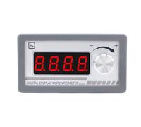 Spacnana Potenciómetro de Pantalla Digital de 10 KΩ, Potenciómetro de CC Programable de 4 Dígitos con Salida Variable Suave para Regulación PWM del Inversor del Controlador de Velocidad