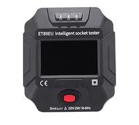 Spacnana Probador LCD Pantalabotriz Probador, Detector de Voltaje y Frecuencia para Pruebas de Seguridad del Circuito de Electrodomésticos, Enchufe y Reproducción con Luz de Fondo