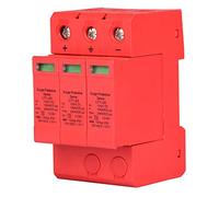 Spacnana Protector contra Sobretensiones de CC, Material Ignífugo, Pararrayos Protector de Alimentación de CC Trifásico de 1000 V, Corriente de 20 KA para Equipos de Protección Solar (3p20ka)