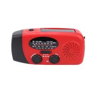 Spacnana Radio Meteorológica con Manivela de Emergencia, Manivela Solar Am FM NOAA Radio con Linterna LED 4 Modos SOS y Conector para Auriculares, para Acampar y Preparación para (10000mAH)