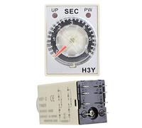 Spacnana Relé de Tiempo H3Y-2 de 24 V, relé de Control de Retardo Ajustable con Precisión de 0,01 S, Ideal para Aplicaciones de Automatización Industrial (6S)