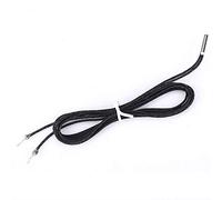 Spacnana Resistencia Pt, Sonda de Sensor de Temperatura a Prueba de Agua 1 M, 3 Mm para Bloque Calefactor Volcánico, Latón V6, Aluminio V6, Cobre Chapado Cr-10, Longitud Larga, Acero Inoxidable,